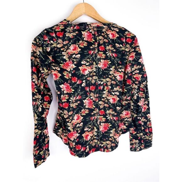 NWT Anthropologie‎ Pilcro Floral Split Neck Top Size SP - Picture 6 of 8